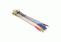 Набор крабов для волос  6шт с цветными косичками (303 505)