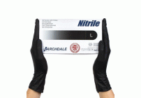 Перчатки нитриловые NitriMax L черные 100шт (301 823)