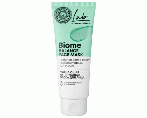 Маска для лица Natura Siberica LAB Biome Balance 75мл очищающая матирующая (304 411)