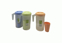 Набор для сока (кувшин 2,4л+4 стакана) пластик  (304 574)