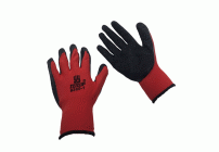 Перчатки красные черный облив (304 484)