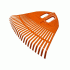 Грабли веерные пластмассовые 23 зуба оранжевые (304 032)