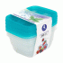 Набор контейнеров для продуктов 4шт 0,25л Fresco бриз (304 384)