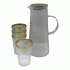 Набор для сока (кувшин+4 стакана) пластик  (304 578)