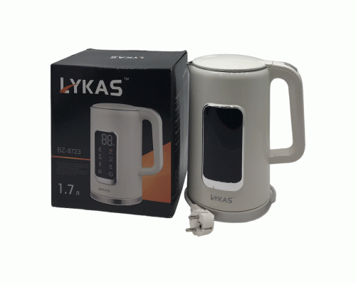 Чайник эл. 1,7л с температурным дисплеем Lykas (305 521)