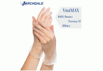 Перчатки виниловые ViniMax М неопудренные 100шт (305 022)