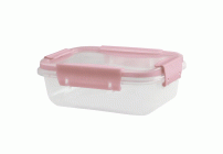 Контейнер для продуктов 0,5л герметичный прямоугольный Butterfly Light розовый /С78192/ (306 108)
