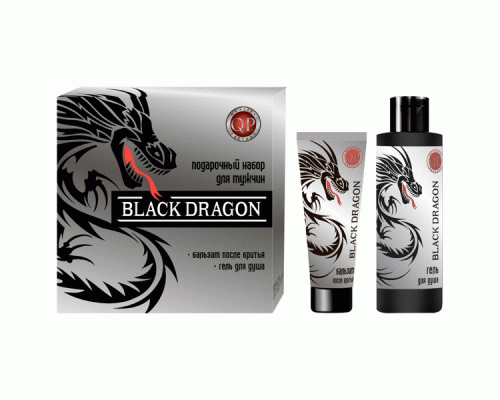 ПН муж. Q.P. Black Dragon №2020 (гель д/душа 200мл, бальзам п/бритья 80мл)  (308 764)