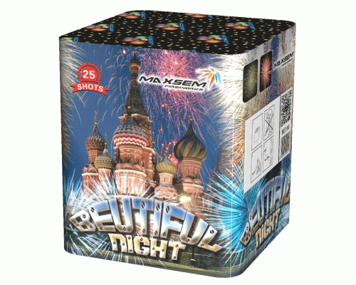 Батарея салютов BEUTIFUL NIGHT (1,2х25) /4/1/ (310 036)