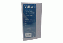 Простыня на резинке 160*200*25см поплин сиреневый Villata (309 004)