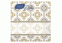 Салфетки бумажные Pero Deluxe трехслойные 20шт 33х33см Дамасск (309 300)
