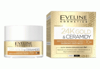 Крем для лица Eveline 24K Gold&Ceramides 50мл концентрированный глубоко питательный 70+ (309 823)