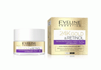 Крем для лица Eveline 24K Gold&Ceramides 50мл концентрированный лифтинг-крем  50+ (309 824)