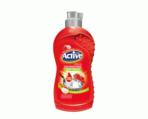 Гель-концентрат для мытья посуды ACTIVE  500мл Клубника и малина Red (Иран) /511301173/ (309 753)