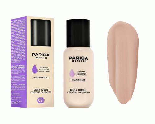 Тональный крем Parisa Silky Touch 30мл т. 02 Pink porcelain (311 195)