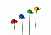 INBLOOM Божья коровка декоративная на стержне 25см, 2.5х2.2см, металл, PVC (289 319)
