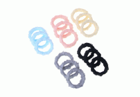 ЮНИLOOK Резинки для волос, 3шт, 5,5см, 5 цветов, полиэстер, ACS-11 (305 366)