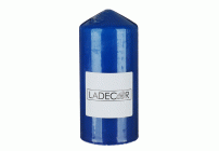 LADECOR Свеча пеньковая, 7х15 см, парафин, цвет синий (295 135)
