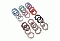 ЮНИLOOK Резинки для волос, 4шт, полиэстер, 5,5см, 6 цветов, ACS-09 (305 364)