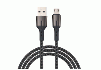BY Кабель для зарядки Авангард Micro USB, 2м, 3А, Быстрая зарядка QC 3.0, черный (304 259)