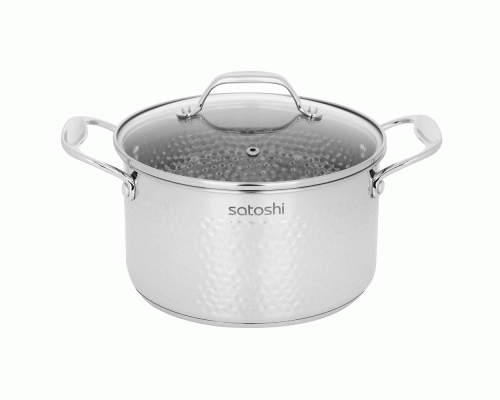 SATOSHI Арзон Кастрюля 20х11,5см. 3,4л. со стекл. крышкой, индукция (301 029)