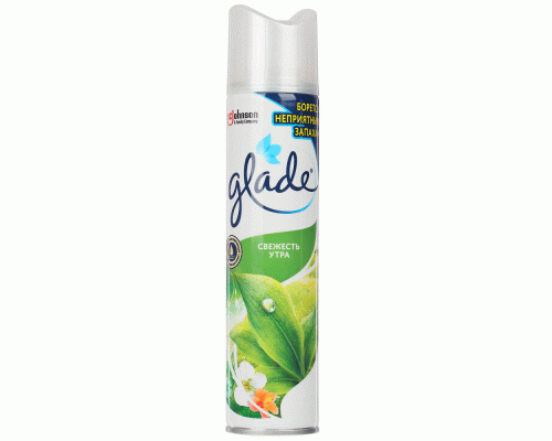 Освежитель воздуха GLADE аэрозоль, Свежесть Утра, 250 мл (301 564)