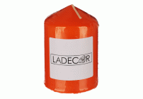 LADECOR Свеча пеньковая, 7х10 см, парафин, цвет оранжевый (295 132)