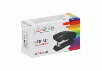 ClipStudio Степлер для скоб №10, на 12 листов, 6,3x3,4см, в картонной коробке (270 623)