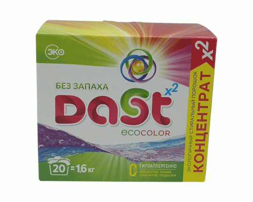 СМС универсал Dast Ecocolor 1,6кг концентрат для цветного  (312 714)