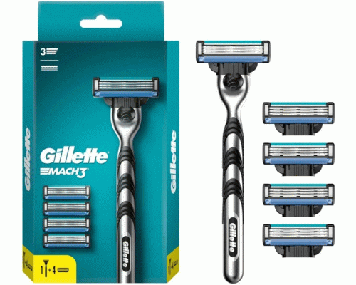 Станок для бритья Gillette Mach3 5 сменных кассет (313 450)