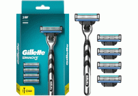 Станок для бритья Gillette Mach3 5 сменных кассет (313 450)