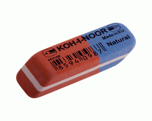 Ластик скошенный комбинированный Koh-I-Noor Blue Star 80 /6521080006KDRU/ (313 895)