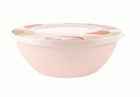 Миска 3,0л Plast Team Pastel с крышкой персиковая карамель (314 137)
