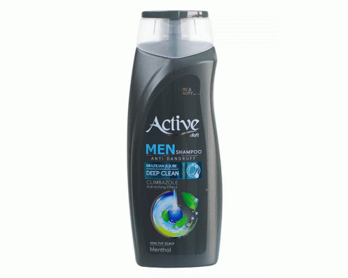 Шампунь мужской ACTIVE CARE & BEAUTY 350мл против перхоти с климбазолом и ментолом (314 829)