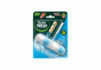 Чистящий блок для унитаза Master Fresh Duo Effect Gold 5 в 1 морской (314 594)