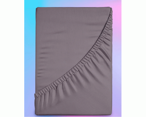 Простыня на резинке 160*200*25см поплин Uniqcute 220 SELENITE (316 219)