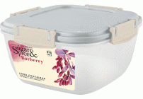 Контейнер для продуктов 1,0л герметичный, квадратный Sugar&Spice Barberry трюфель (316 113)