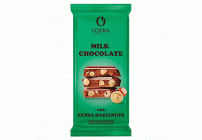 Шоколад молочный OZera Milk&Extra Hazelnut 90г (317 219)