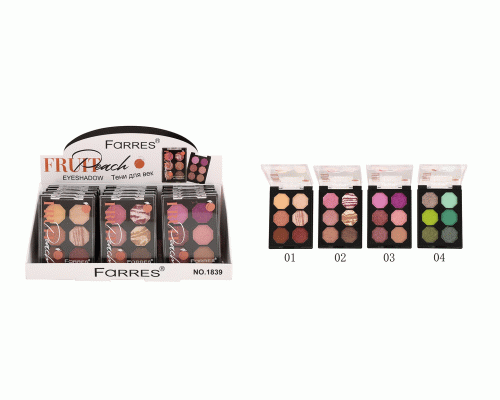 Тени для век Farres Fruit Peach 6-ти цв. т04 (318 688)