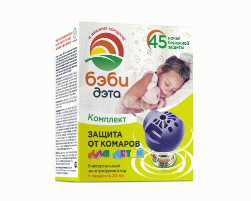 Электрофумигатор + жидкостной флакон от комаров Дэта 30мл 45ночей (318 729)