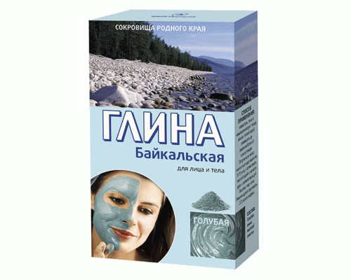 Глина косметическая 100г голубая Байкальская (319 113)