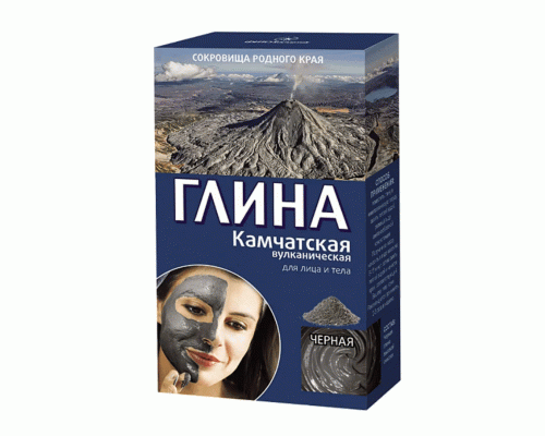Глина косметическая 100г черная вулканическая (319 115)