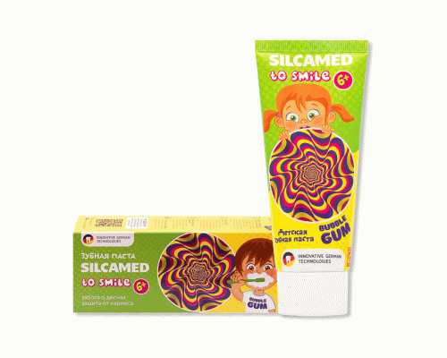 Зубная паста детская Silcamed To Smile Bubble GUM 6+ (319 211)