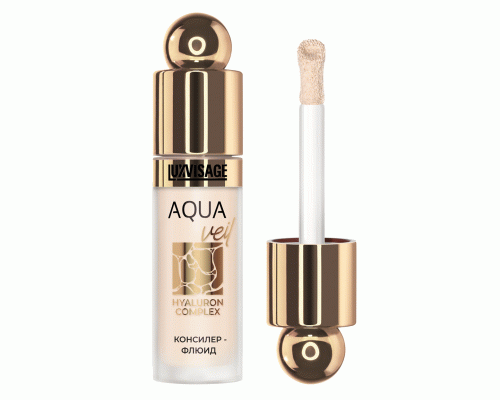 Консилер-флюид  для лица Luxvisage т.104 Aqua veil Hyaluron Complex Beige (319 292)