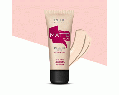 Тональный крем матирующий Ruta Matte fase 32мл 12 пудровый беж (319 508)