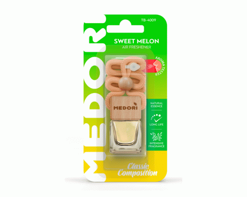 Ароматизатор для авто подвесной бутылочка Medori Sweet Melon 6мл (319 377)
