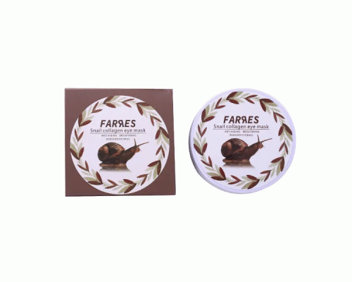 Маска-патчи вокруг глаз Farres 60шт с экстрактом улиточного муцина (319 344)