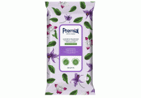 Салфетки влажные Premial La Fleur  50шт с экстрактом орхидеи (319 087)
