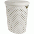 Корзина для белья 42л 41,5*33*51см Plast Team Rattan молочный туман (318 771)